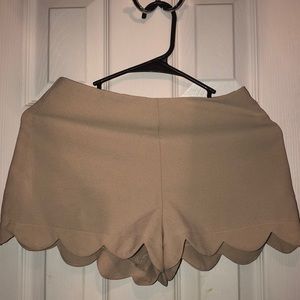 Scalloped shorts